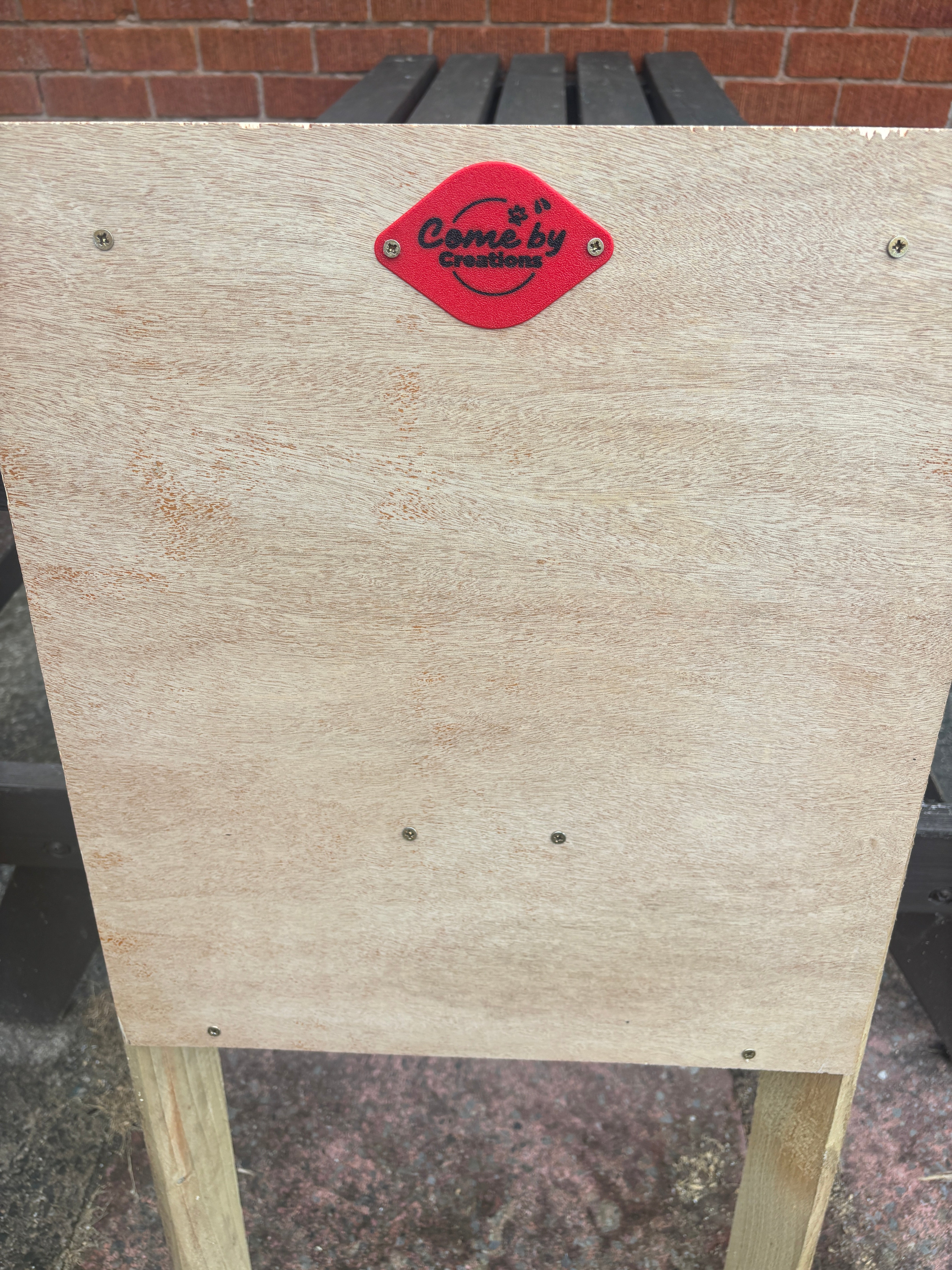 come by creations badge heat lamp box wooden box